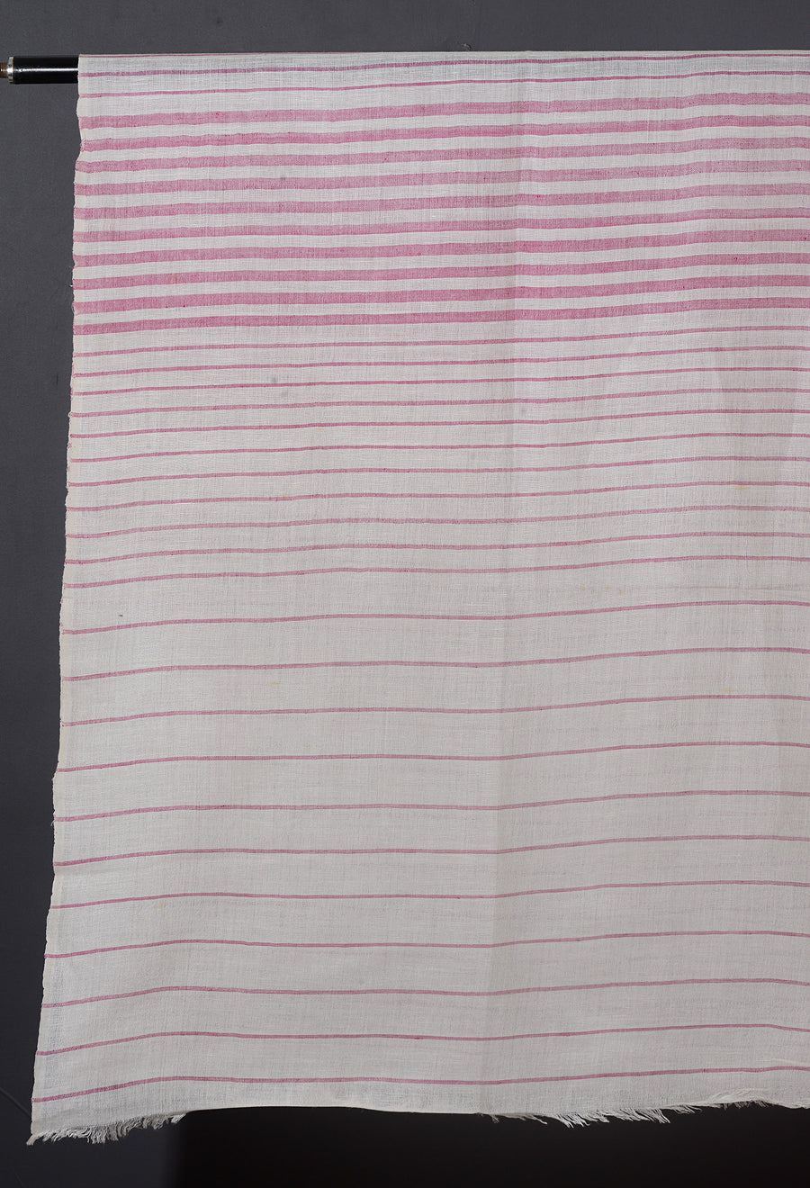 Linen Classic Stripes Stole - Pretty Pink