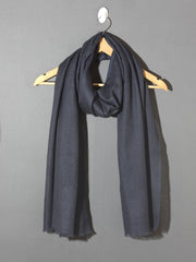 Royal Admiral Blue Solid Pashmina