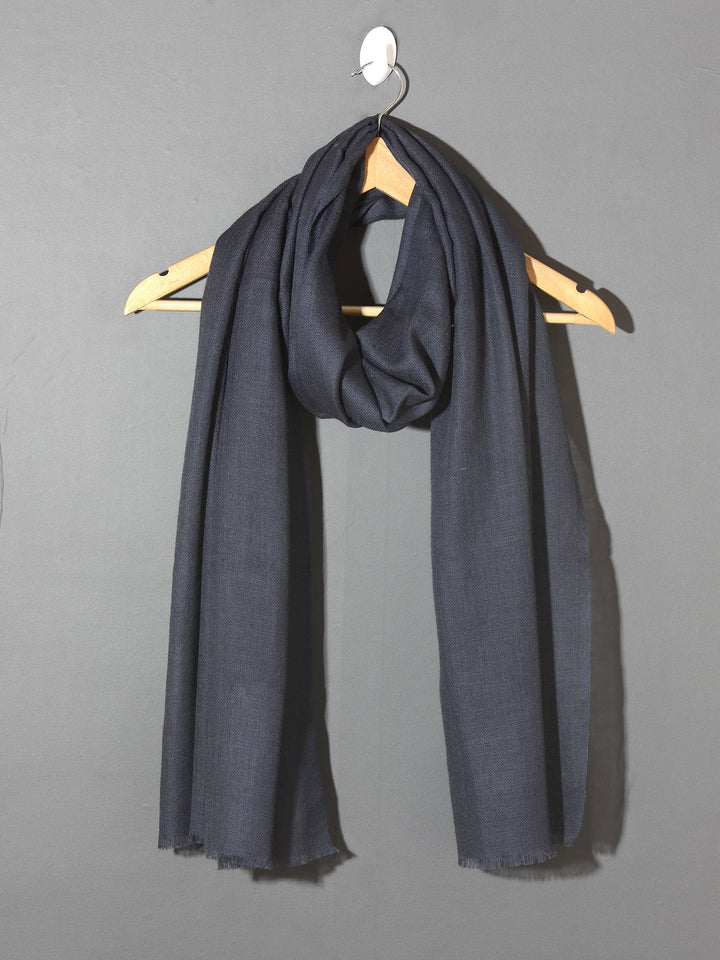 Royal Admiral Blue Solid Pashmina