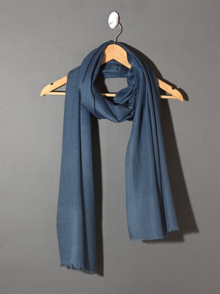 Royal Admiral Blue Solid Pashmina