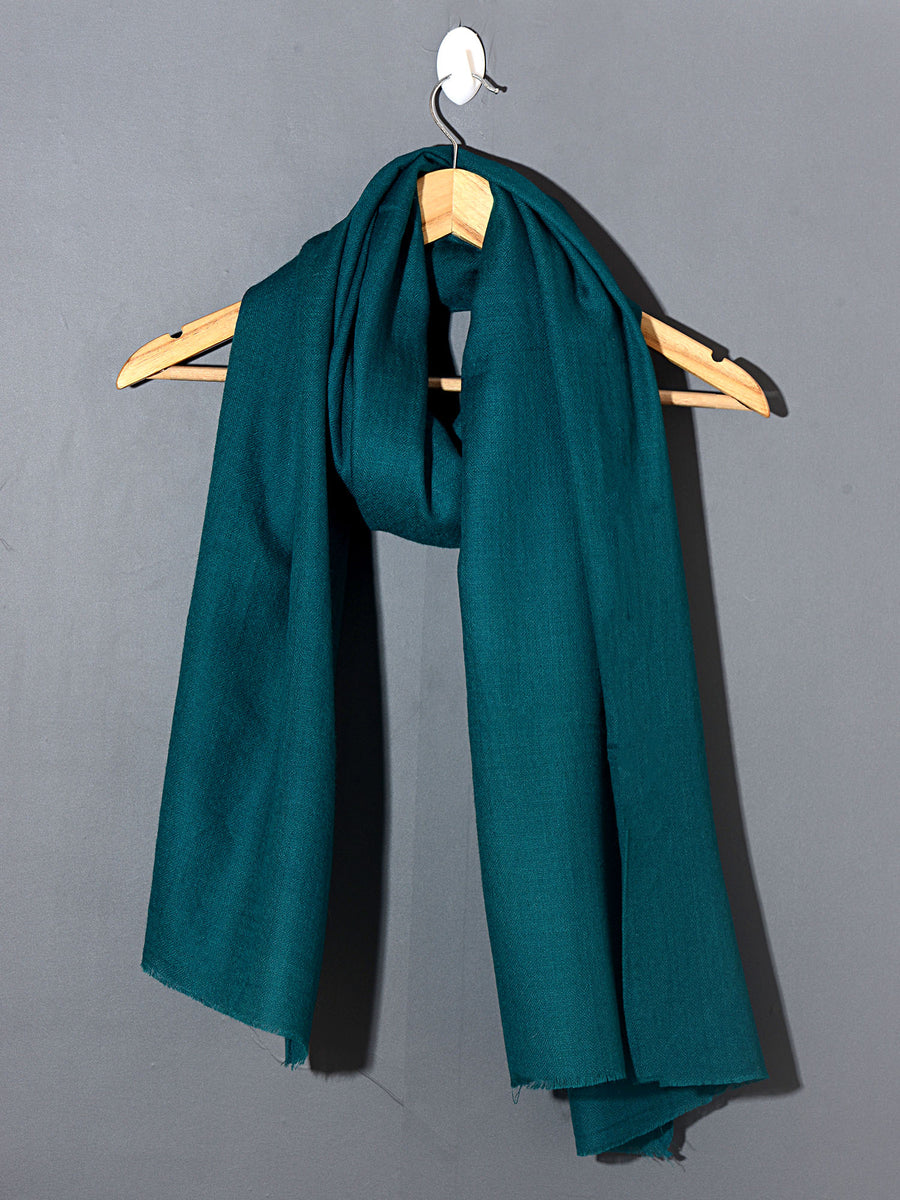 DARK TEAL Solid Pashmina