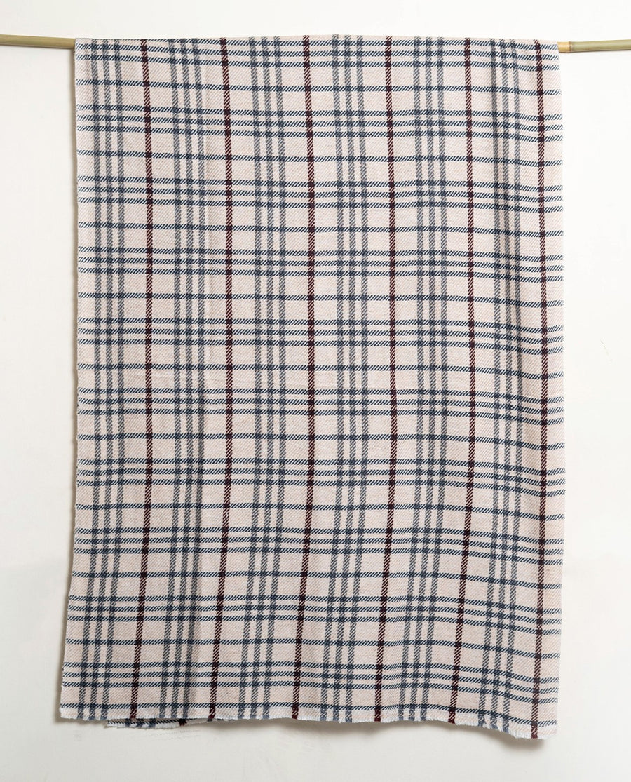 Retro Checks Patterned Super Soft Woolen Muffler