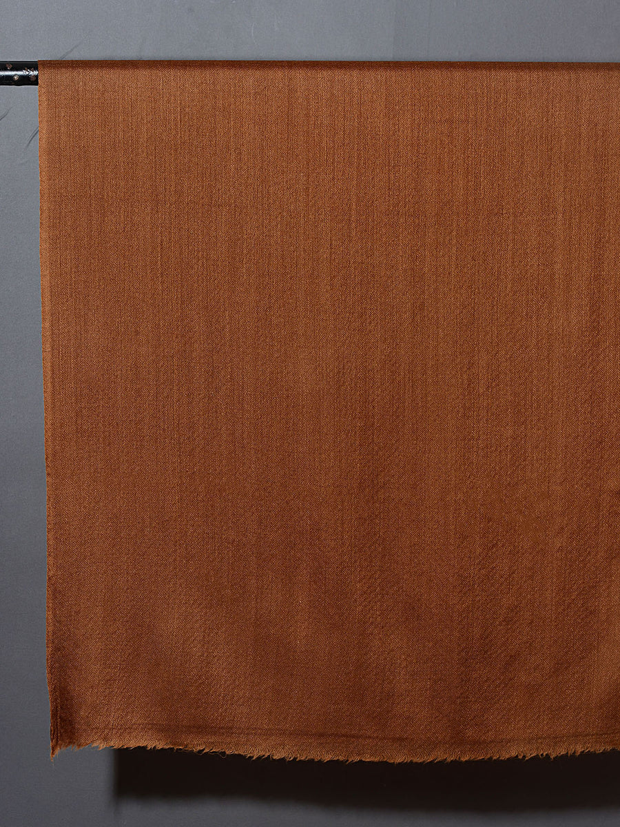 WALNUT BROWN Solid Pashmina