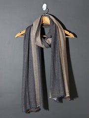 Striped Super Soft Woolen Muffler - Multi Dark Tones